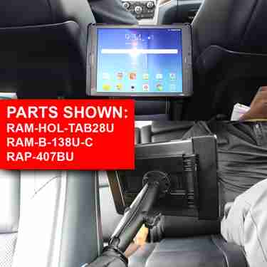 RAP-407BU Ram Mounts Seat Tough-Wedge Accessory AUTHORIZED DEALER
